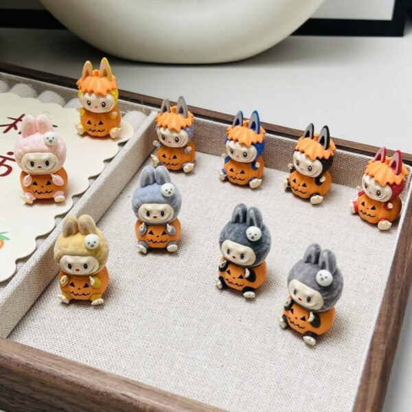 POPMART THE MONSTERS RE-CREATION LABUBU V2 Have A Seat Monster Carnival Series-Sitting Pumpkin Vinyl Plush Pendant