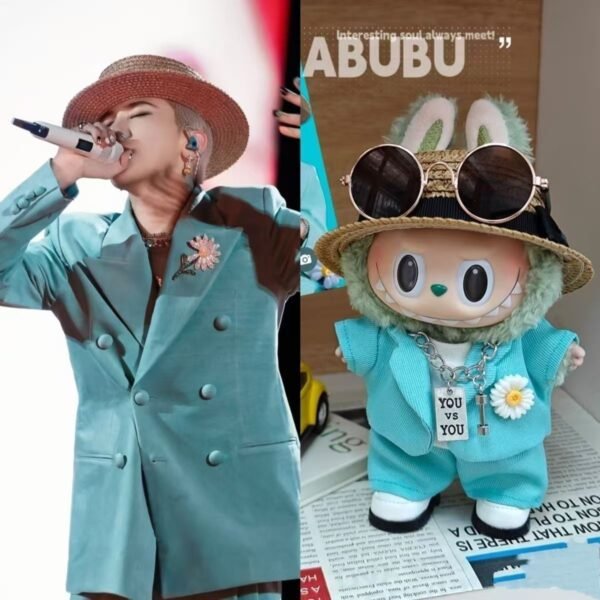 POPMART THE MONSTERS RE-CREATION LABUBU G-Dragon Clothes suit for V1 V2 V3